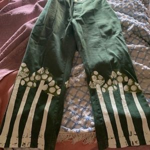 Big Bud Press Mushroom Stamp Western Pants Sage